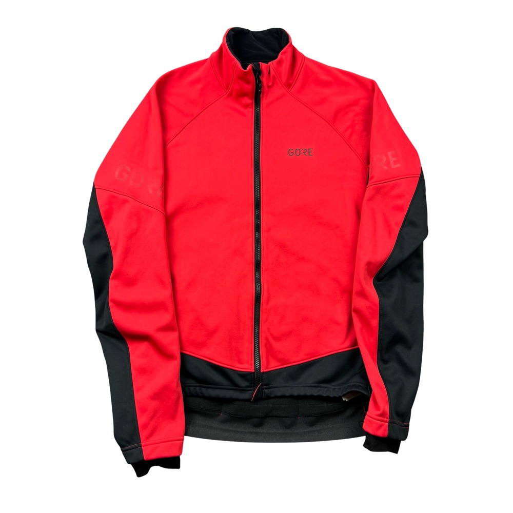 Gore Wear Gore-Tex Infinium Cycling Jacket Men Large Red Black Windproof